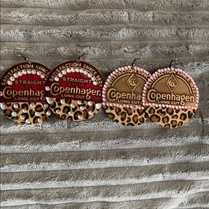 Handmade Copenhagen earrings.